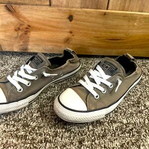 Slip on Converse olive green